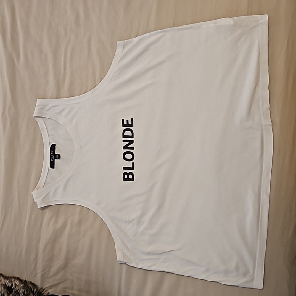 white tank top
